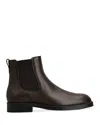 Tod's El Formale Brown Leather Ankle Boots In Brown