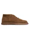 Tod's Leather Ankle Boots Suitable For Desert Terrain In Brown