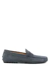 Tod's Gommino Suede Leather Loafers In Blue