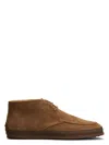 Tod's Men Suede Leather Ankle Boots In Brown