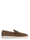 Tod's Men Suede Slipper Moccasin In Brown