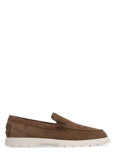 TOD'S MEN'S SUEDE SLIPPER MOCCASIN