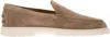 Tod's Men's Suede Slipper Moccasin In Sand