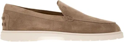 TOD'S MEN'S SUEDE SLIPPER MOCCASIN
