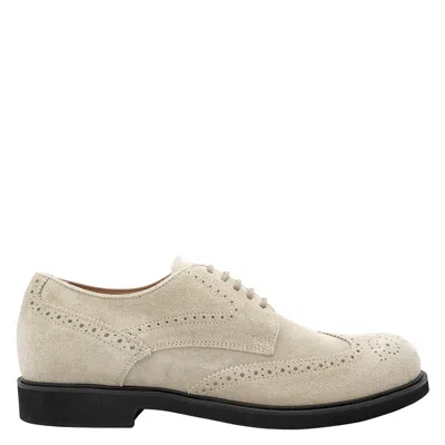 Tod's Tods Men's Wing-tip Perforations Leather Lace-up Derby Shoes In Gold