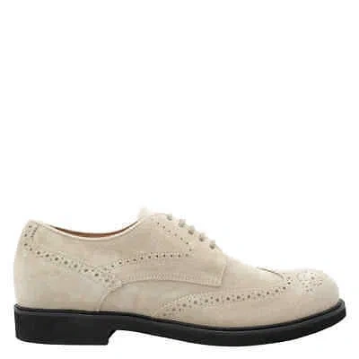 Pre-owned Tod's Tods Men's Wing-tip Perforations Leather Lace-up Derby Shoes In Check Description