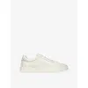 Tod's Mens Bone Allacciata Cassetta Leather Trainers Eur 42 / 8 Uk In White
