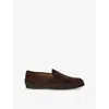 Tod's Nuova Pantofola Loafers In Dark Brown