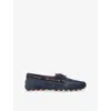 Tod's Flat Shoes Blue And Green In Navy