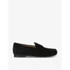 Tod's Suede Gomma Loafers In Black