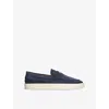 Tod's Mens Tods Mocassino Cassetta 04l Suede Loafers In Navy
