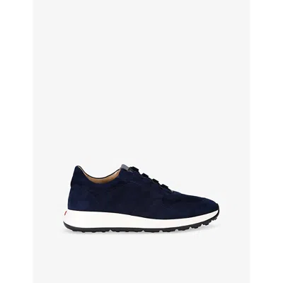 Tod's Mens Nuova Allacciato Sportivo 79k Suede Low-top Trainers Navy