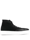 Tod's Mesh High-top Sneakers In Black