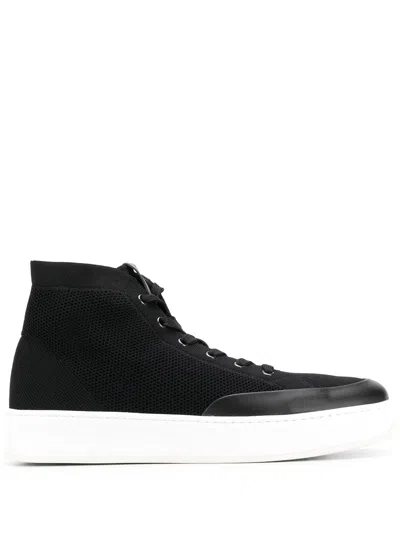 Tod's Mesh High-top Sneakers In Black
