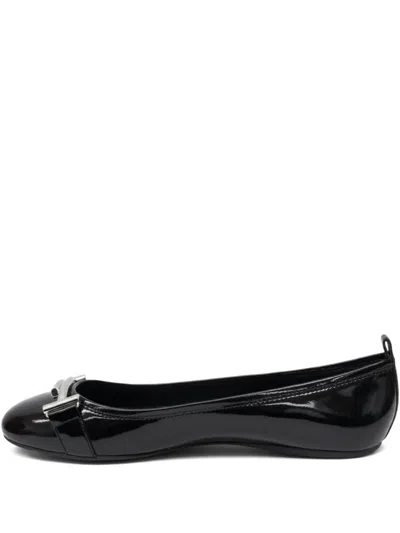 Tod's Metal-bar Ballet Flats In Black