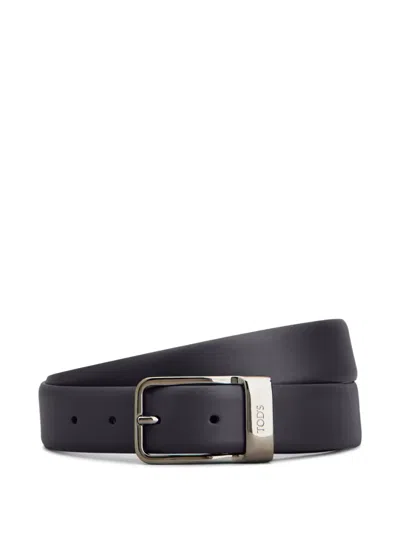 Tod's Metal Buckle Belt In Blue