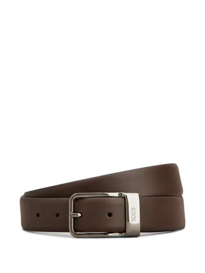 Tod's Metal Buckle Belt In Brown