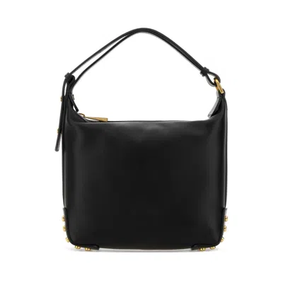 Tod's Metal Dots Mini Leather Shoulder Bag In Black