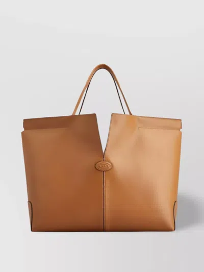 Tod's Medium Di Folio Bag In Brown