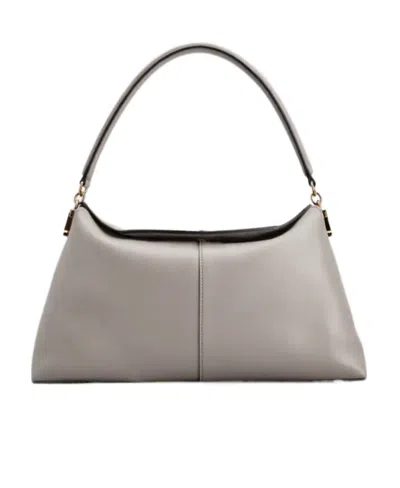 Tod's Metal T-buckle Detail Design Shoulder Bag In Gray