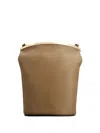 Tod's Metallic-top Bucket Bag In Neutral