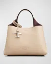 Tod's Micro Apa Leather Top-handle Bag In Naturale Bordeaux