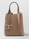 Tod's Micro Bag In Hammered Leather In Metallic