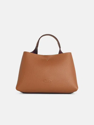 Tod's Micro Bag In Natural Brown Leather