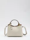 Tod's Mini Logo-charm Crossbody Bag In White