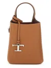 Tod's Micro Calfskin Leather Bag In Brown