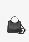 Tod's Micro Grained-leather Crossbody Bag In Black