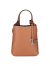Tod's Micro Bag In Pelle Martellata Marrone Tods In Brown