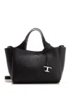 Tod's Micro Leather Hand Bag In Black