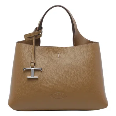 Tod's Tods Micro Leather Handbag In Brown
