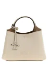 Tod's Micro Leather Handbag Crossbody Bags Gray In White