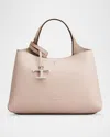 Tod's Micro Leather Top-handle Bag In Gray