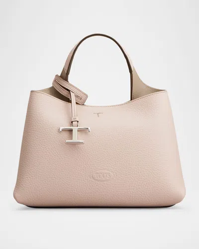 Tod's Micro Leather Top-handle Bag In Gray