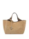 Tod's Suede Mini Bag In Nude
