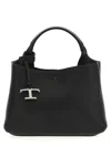 Tod's Micro Leather Tote Bag In Black