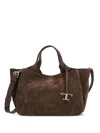 Tod's Micro Leather Tote Bag In Brown