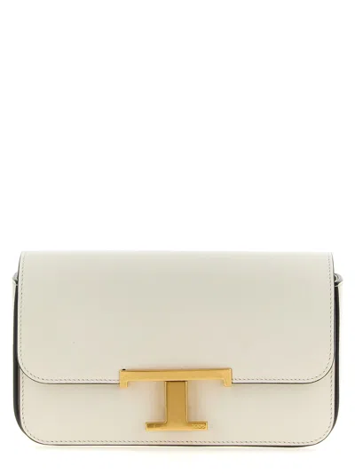 Tod's Micro T-timeless Crossbody Bag In Sand