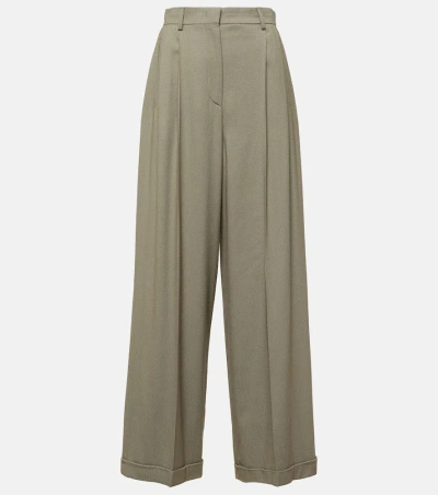 Tod's Mid-rise Wide-leg Pants In C404