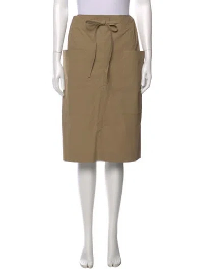 Pre-owned Tod's Midi Length Skirt In Neutral