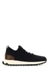 Tod's Midnight Blue Fabric Slip-ons For Men In Navy