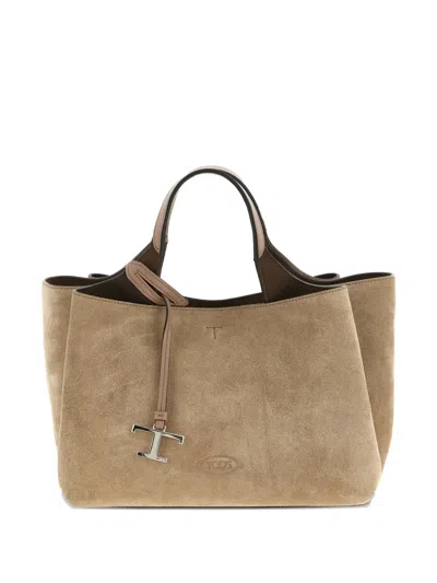 TOD'S MINI APA SUEDE TOTE BAG
