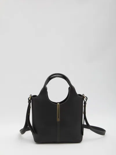 Tod's Mini Bar Tote Bag In Black