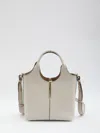 Tod's Top-handle Leather Tote Bag In White