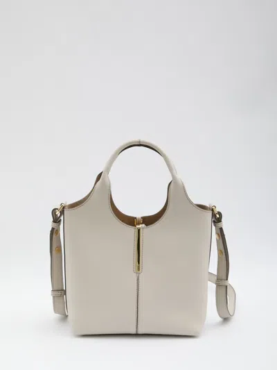 Tod's Mini Bar Tote Bag In White