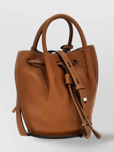 Tod's Mini Buz Handbag Adjustable Strap In Brown