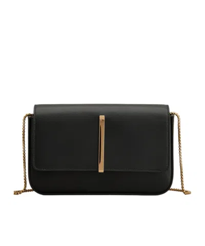 Tod's Mini Clamshell Bag In Black